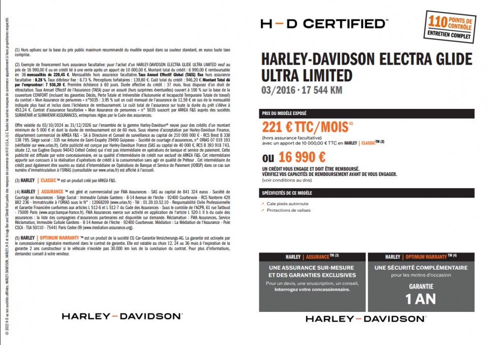 HARLEY-DAVIDSON TOURING ELECTRA 1690 ULTRA LIMITED 4