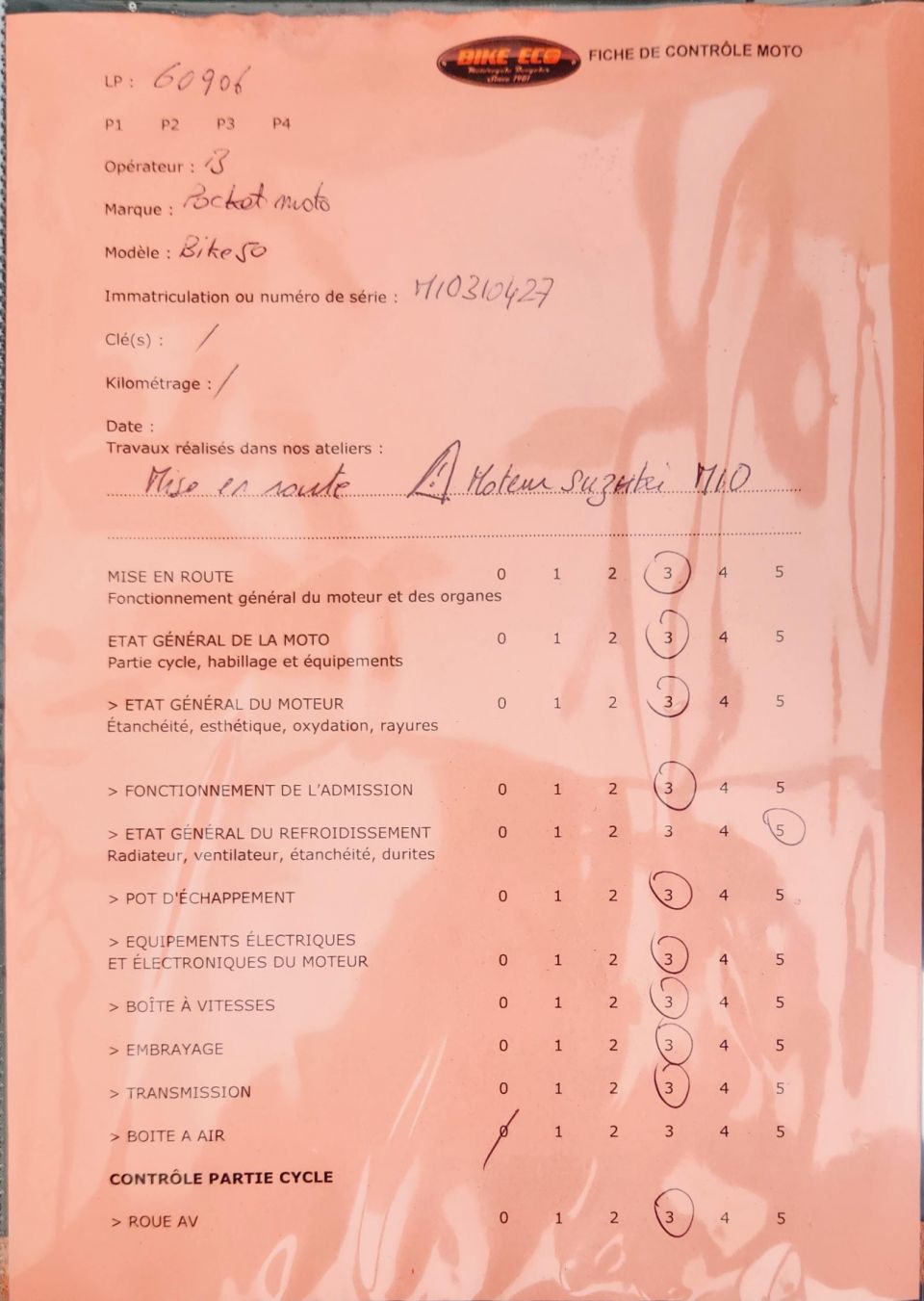 SUZUKI POCKET BIKE 4