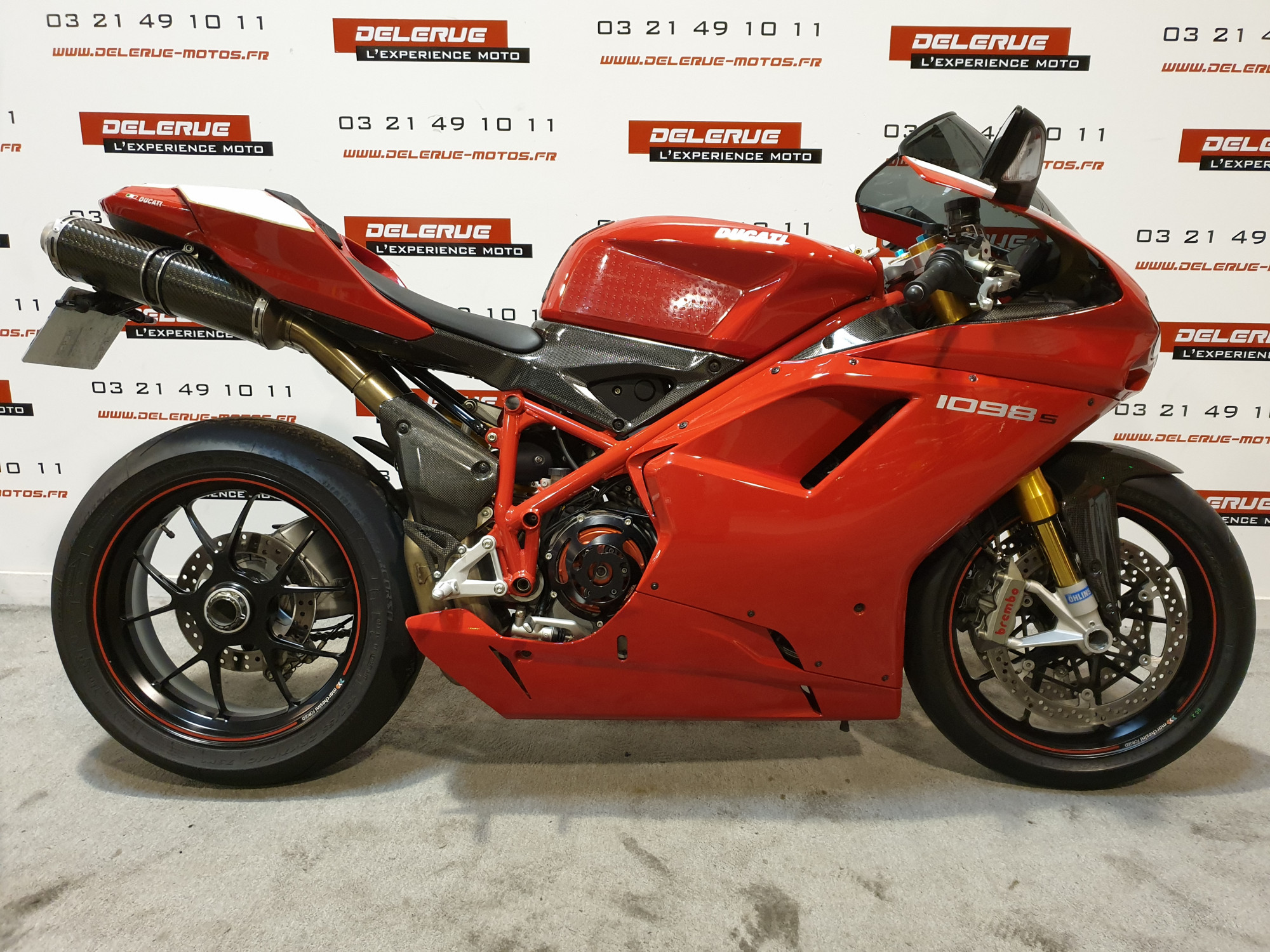 DUCATI 1098 S 2008 1098 cm3 moto sportive 4 780 km Rouge 62221