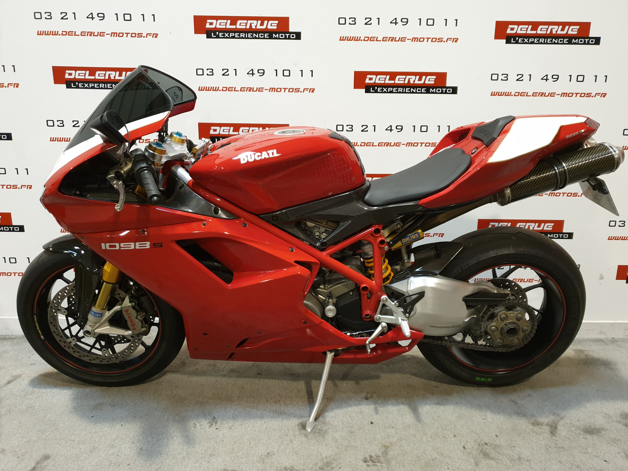 DUCATI 1098 S 2008 1098 cm3 moto sportive 4 780 km Rouge 62221