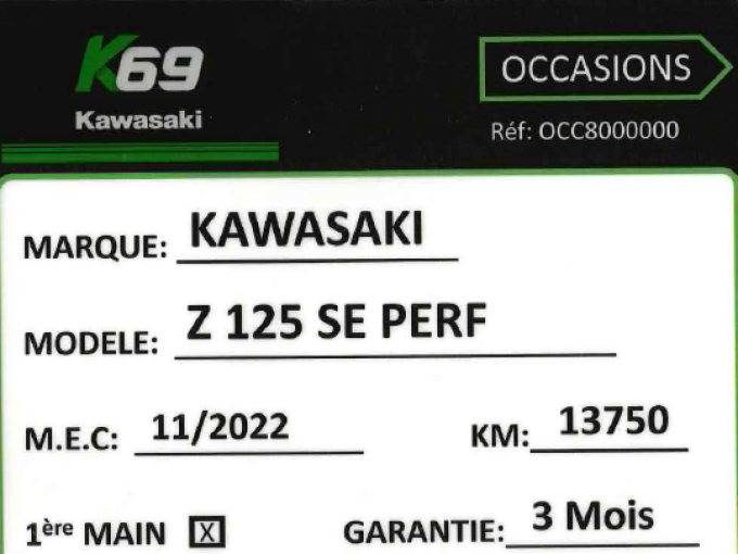 KAWASAKI Z-125 4