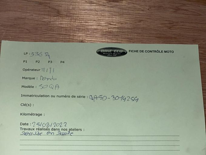 HONDA QA 50 4