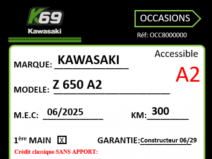 KAWASAKI Z 650 (47.5CV) 4