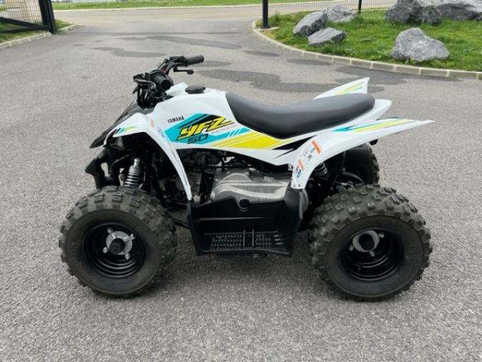YAMAHA YFZ 50 RAPTOR 2022 50 cm3 quad enfant 2 hr Blanc 59187 Dechy