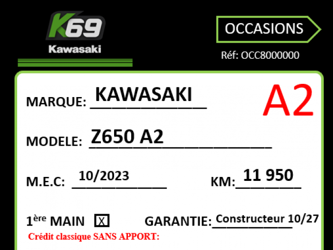 KAWASAKI Z 650 (47.5CV) 4