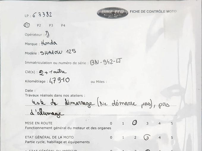 HONDA VT SHADOW 125 4