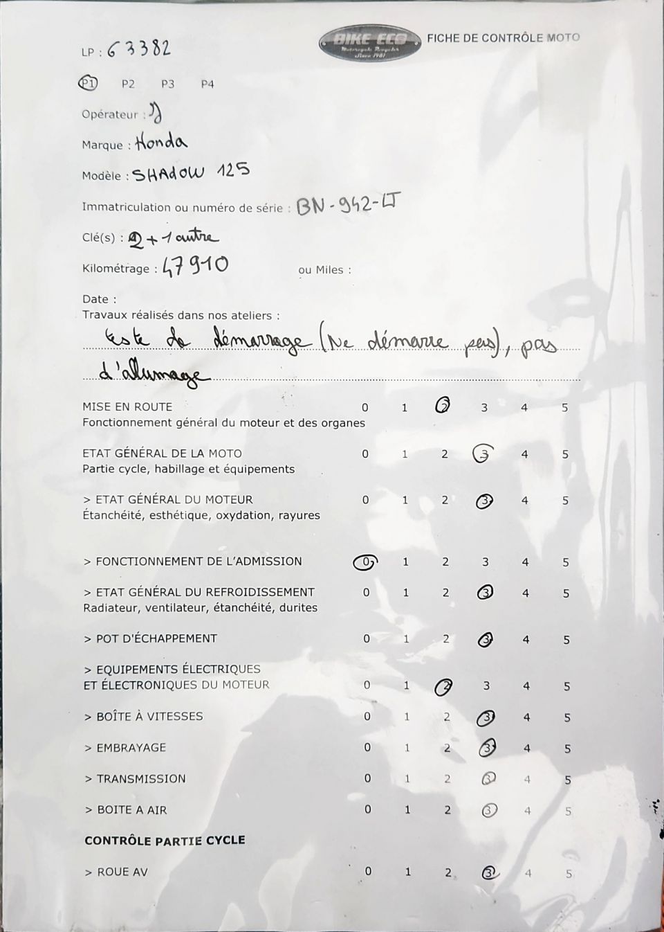 HONDA VT SHADOW 125 4