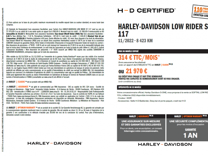 HARLEY-DAVIDSON SOFTAIL LOW RIDER 1923 ST 4
