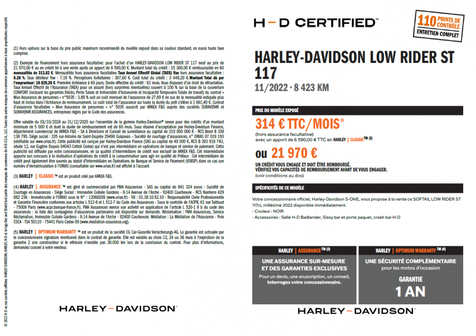 HARLEY-DAVIDSON SOFTAIL LOW RIDER 1923 ST 4