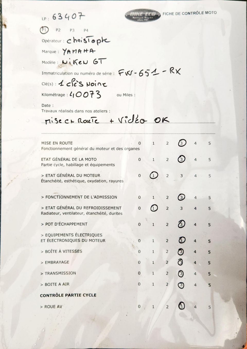 YAMAHA NIKEN 850 GT 4