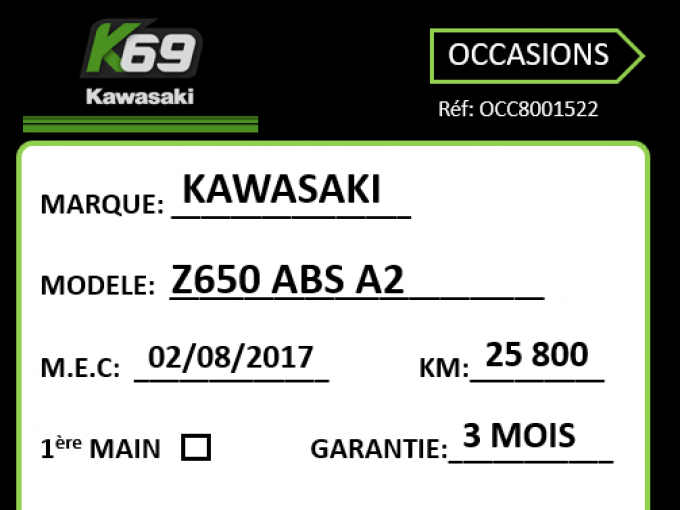 KAWASAKI Z 650 (47.5CV) 4